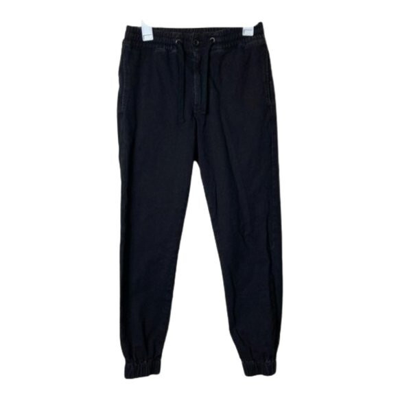 Levi's washed black drawstring jogger pants womens S ankle