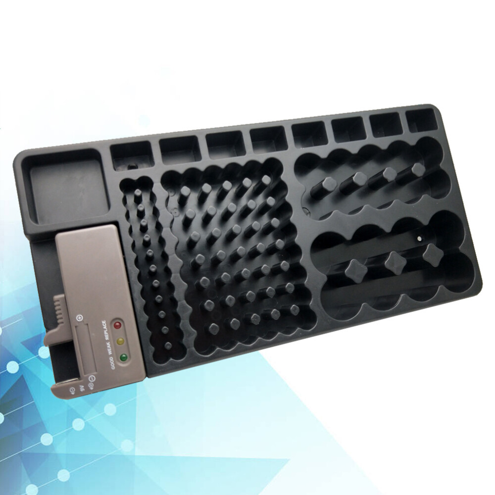 Electronic Rechargeable Batteries Battery Organizer for Workshop Garage