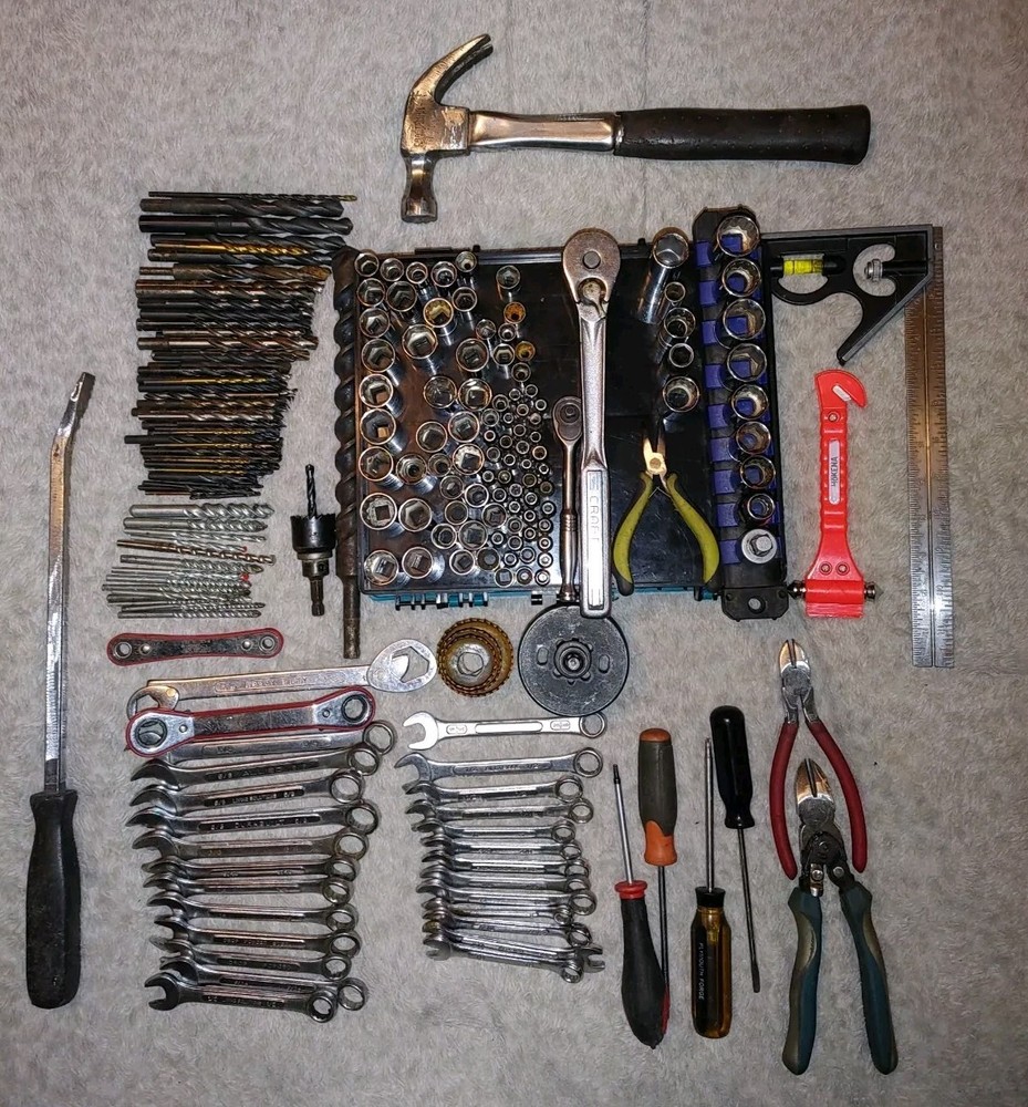 Massive 225-Piece Tool Assortment Including Wrenches, Sockets, and More for All Your DIY Needs