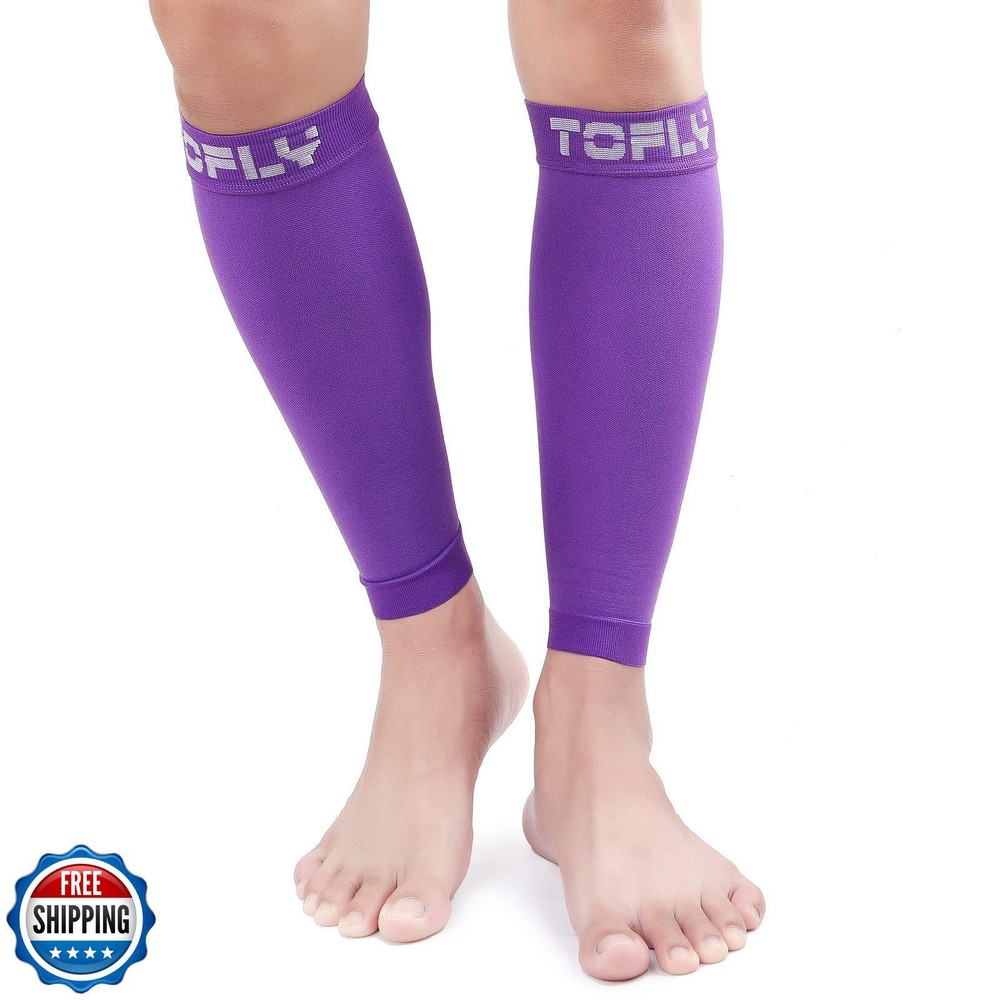TOFLY Calf Compression Sleeves for Men & Women – 1 Pair Footless Support for Circulation & Recovery