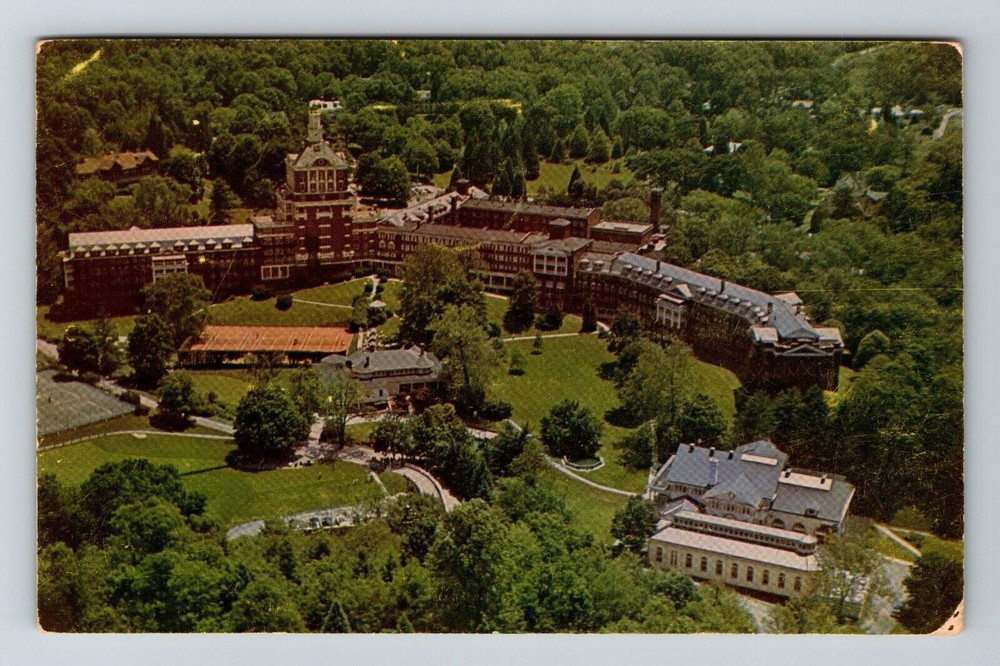 Hot Springs VA-Virginia, Aerial View The Homestead, Vintage Postcard