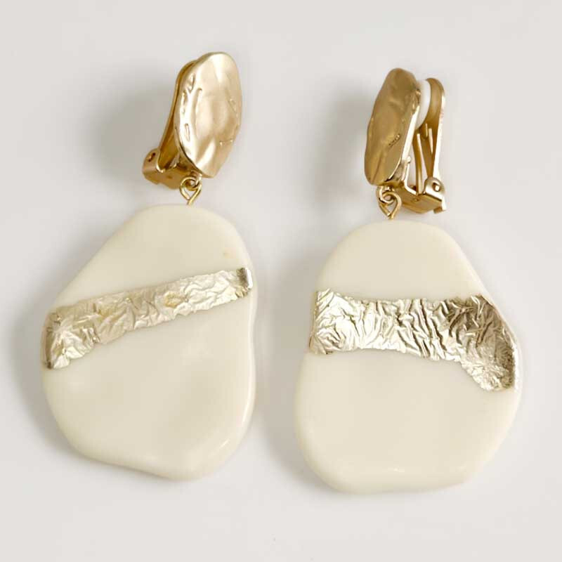 Chicos Bold Drop Clip-On Earrings for Women – Fashion Holiday Party Jewelry Gift