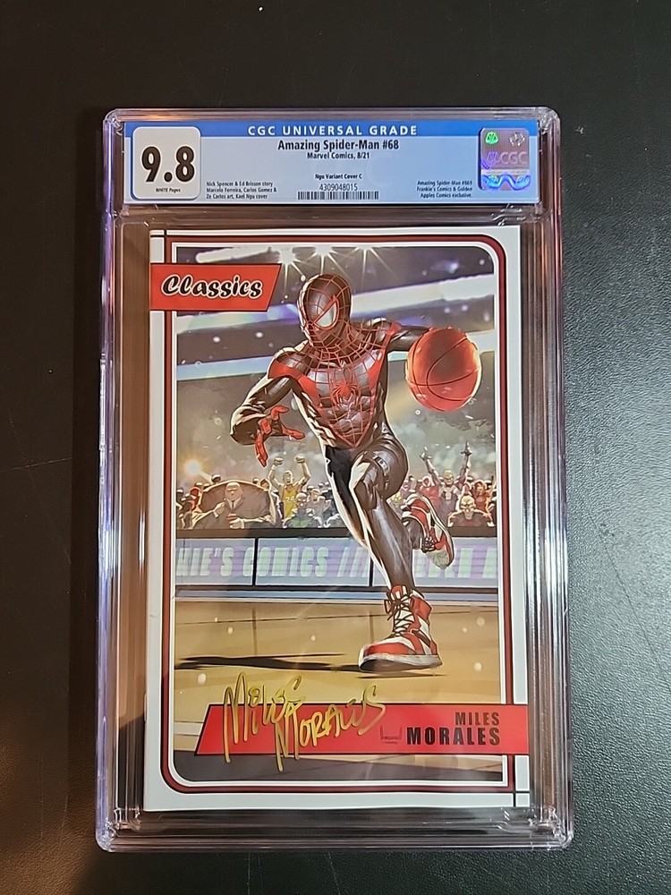 The Amazing Spider-Man 68 CGC 9.8 Kael Ngu Basketball Card Variant Miles Morales