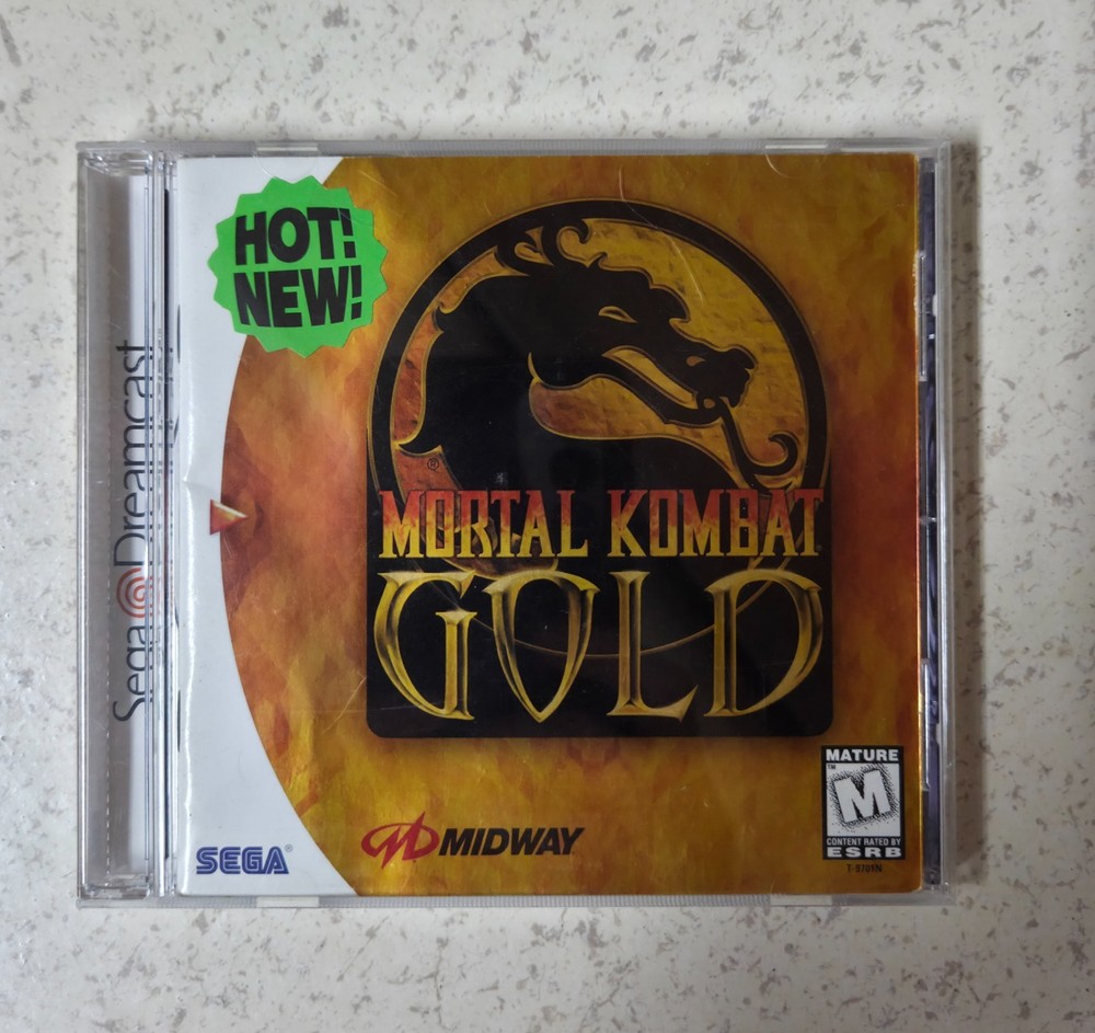 Sega Dreamcast Midway Mortal Kombat Gold Game Cib Rare! Authentic Tested Dc Mk