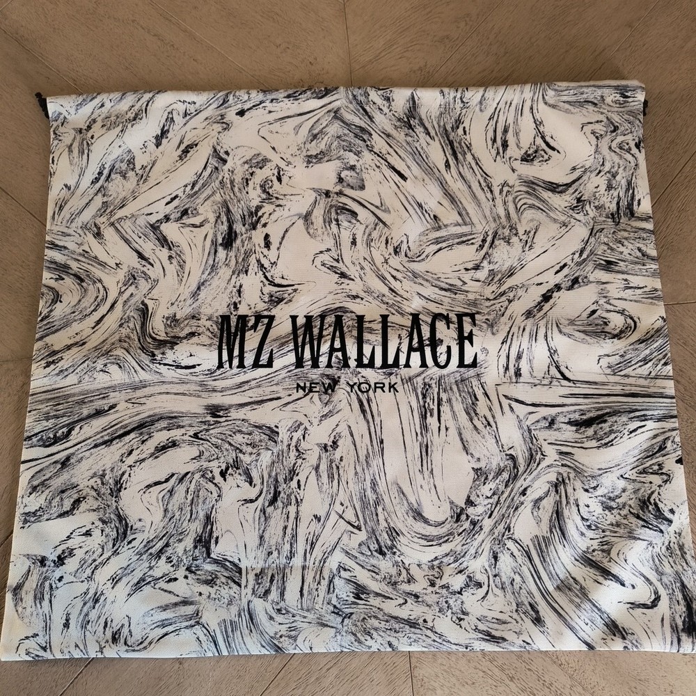 MZ Wallace Marble Tie Dye Large Dust Drawstring Bag 22x20 New York