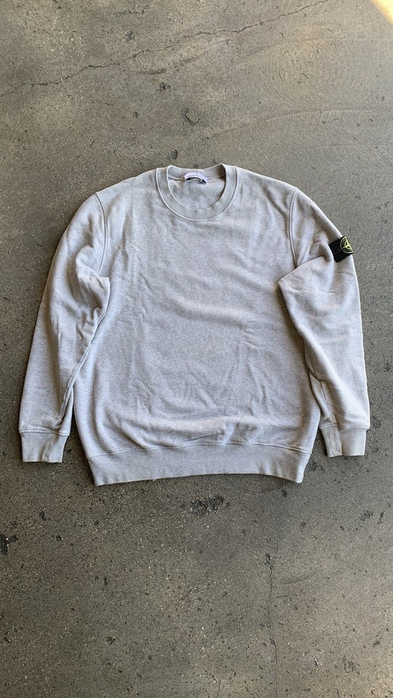 Stone Island Dusty Grey Melange / 6100060 Organic Cotton Fleece XXL (FITS XL)