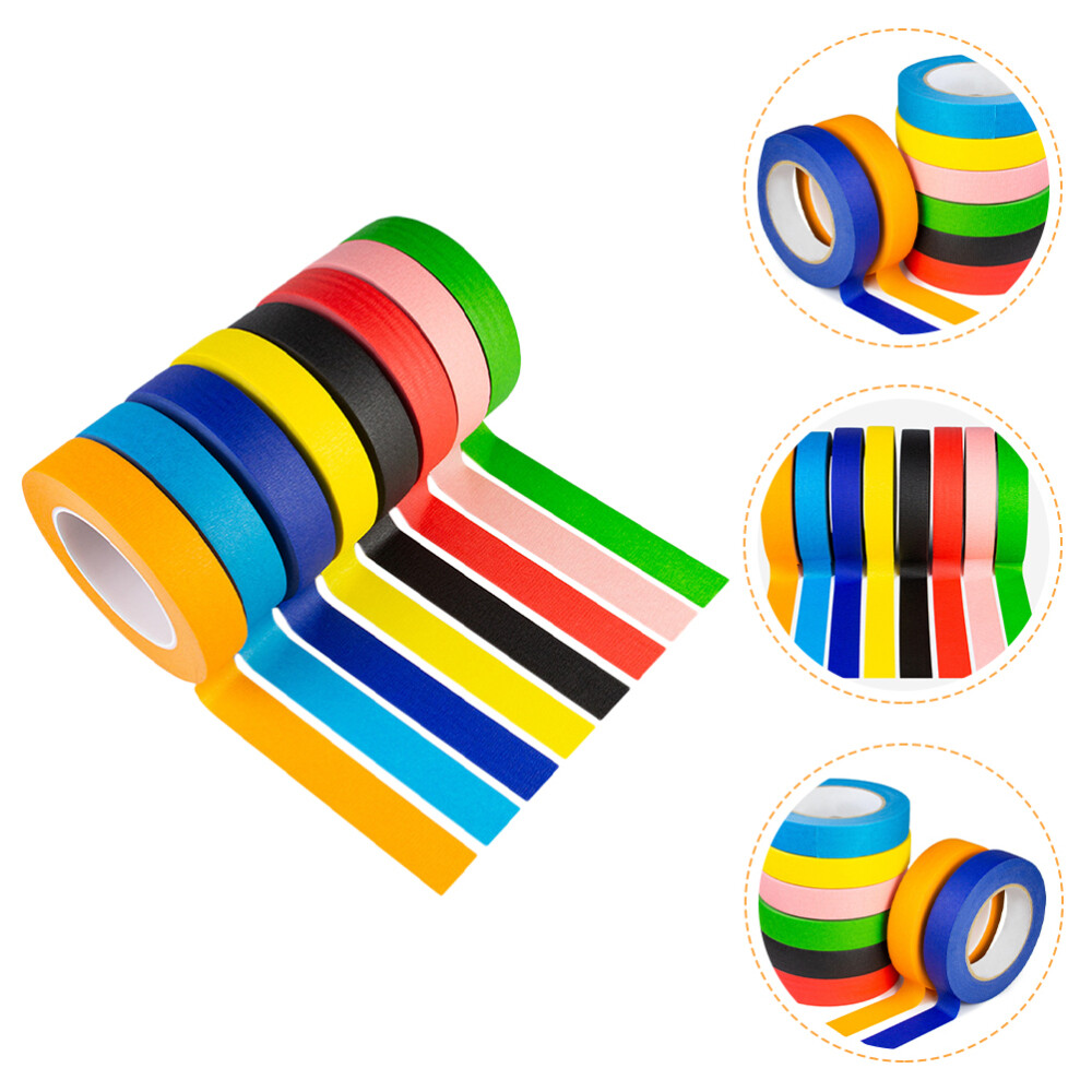 8 Rolls Scrapbooking DIY Tape Rainbow Washi Planner Stationery