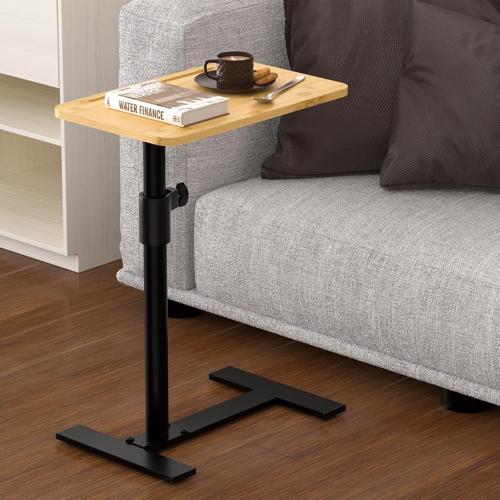 360° Swivel Adjustable Sofa Armrest Tray Table for TV Snacks & Drinks  