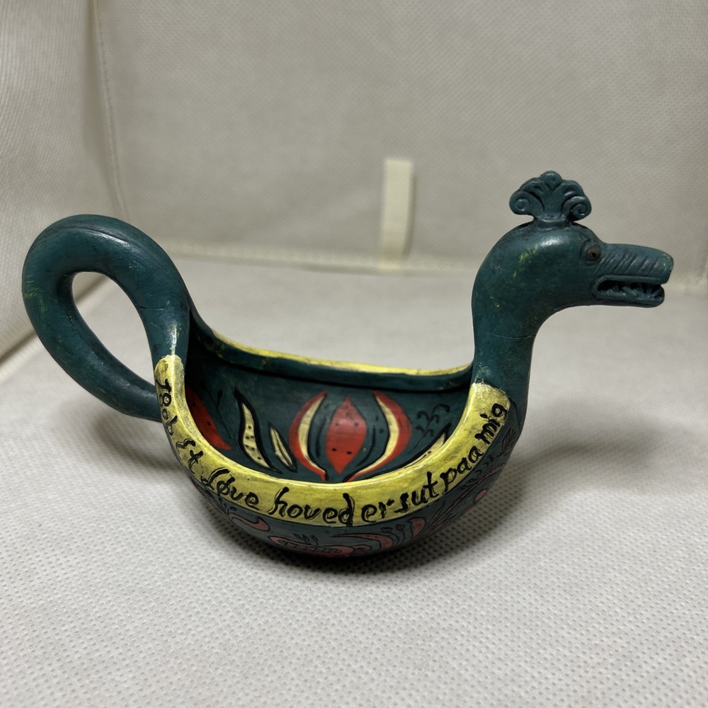 Vintage Ceramic Norway Nordic Scandinavian Viking Ship Dragon Boat