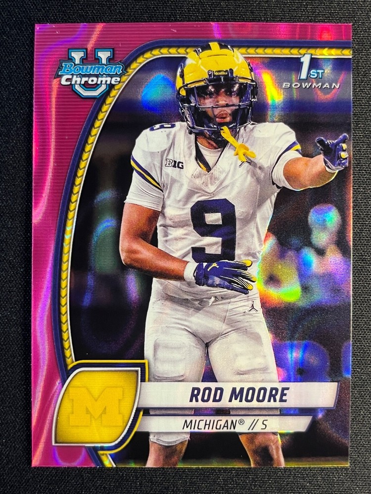 2024 Bowman University Chrome - Pink Lava Refractor #31 Rod Moore (RC)