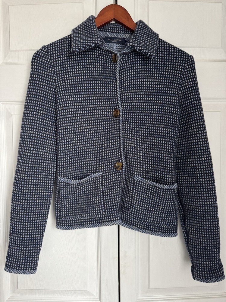 Piazza Sempione Italy wool cardigan sweater size 38 (2/XS)