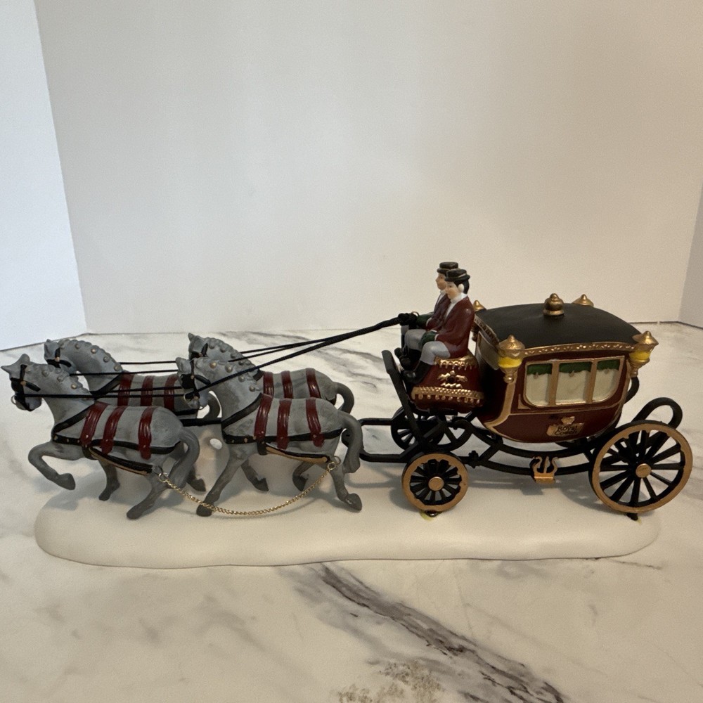 Dept 56 Heritage Village Dickens Village Royal Coach #55786 1991 w/Box READ