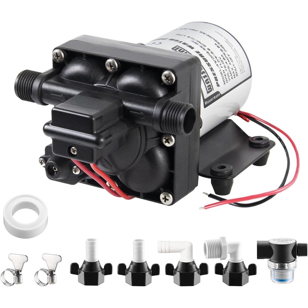 RV Water Pump 12 Volt DC 3.0GPM 55PSI for Shurflo 4008-101-A65