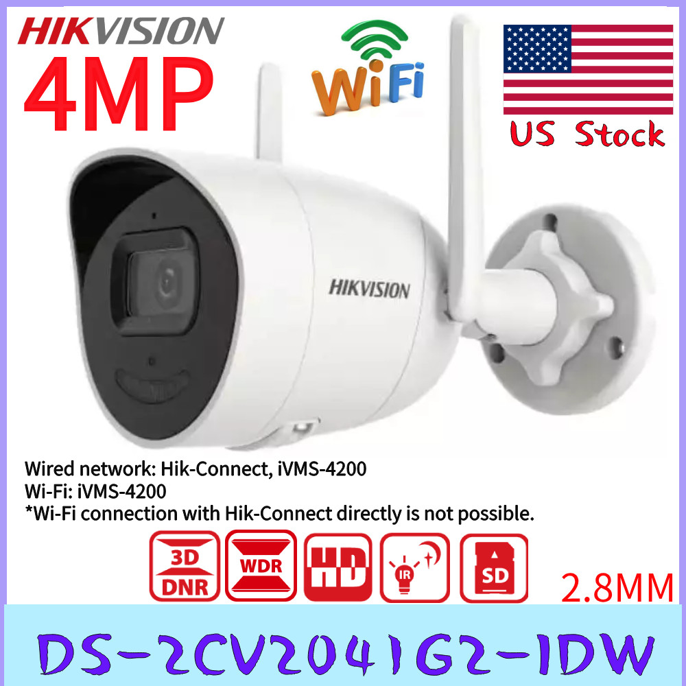 Hikvision DS-2CV2041G2-IDW WiFi Outdoor Security Camera Smart System US