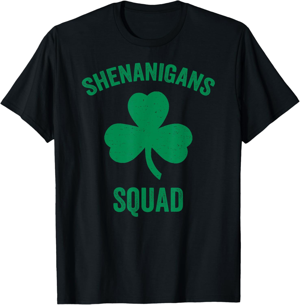 Shenanigans Squad Funny St. Patricks Day Matching Group Gift T Shirt