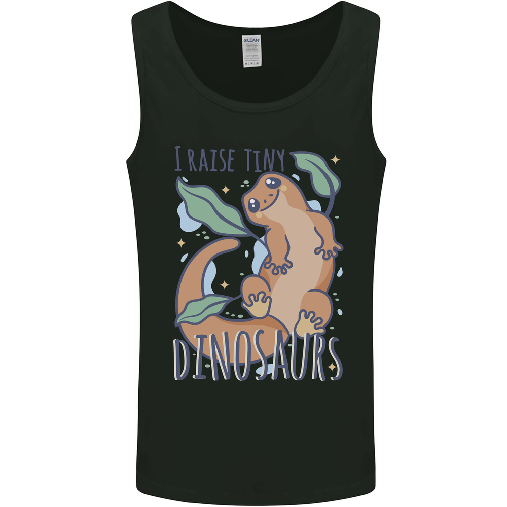 I Raise Tiny Dinosaurs Lizards Chameleon Mens Vest Tank Top