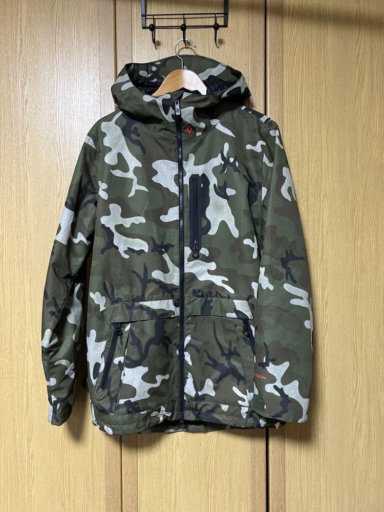 Volcom Snowboard Jacket Mens Size M Camo