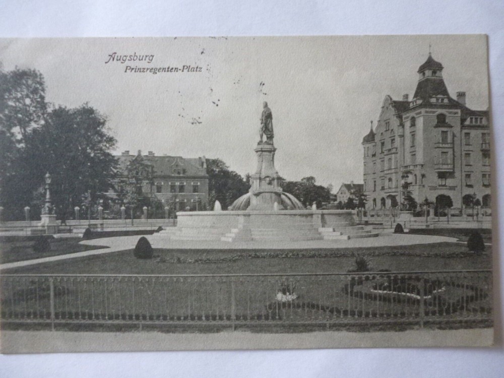 Ansichtskarte Augsburg Prinzregenten-Platz 1915 (Nr.596)