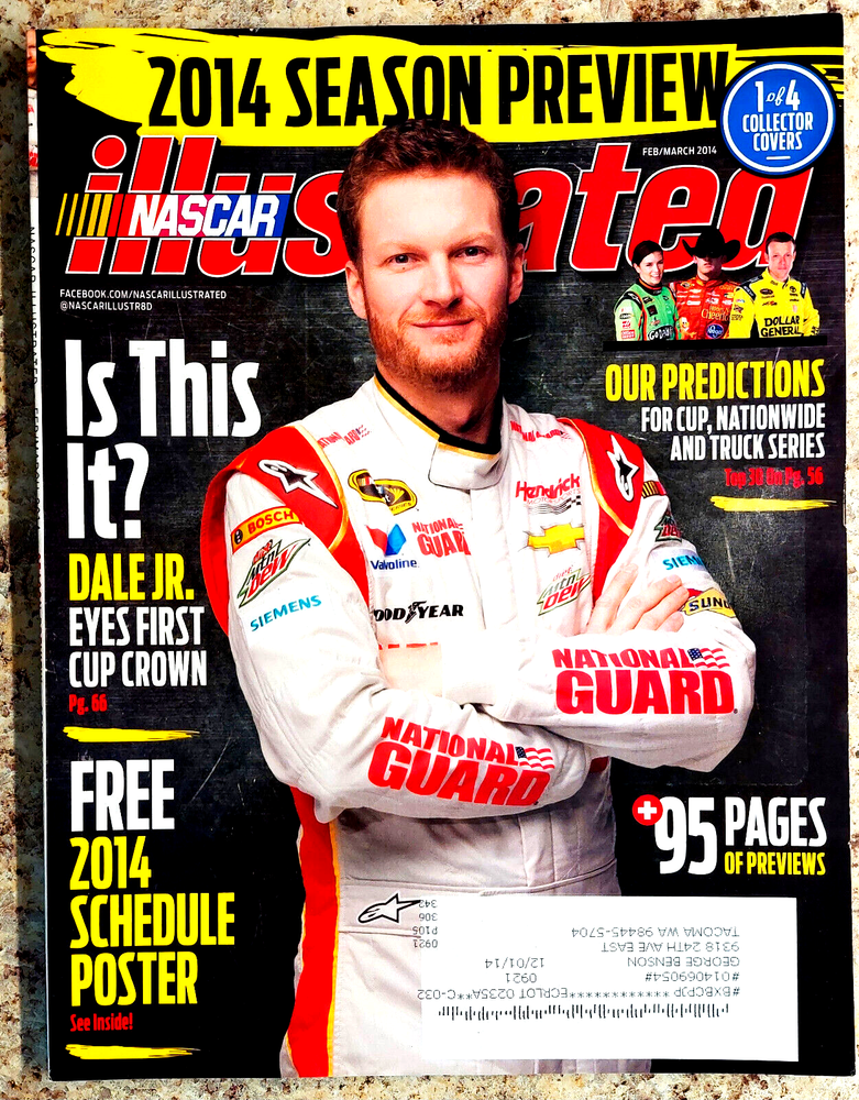 NASCAR Illustrated magazine, February/March 2014, articles, news, great pics