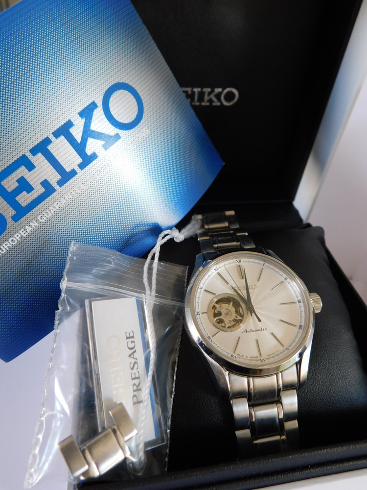 Men's Seiko Presage Automatic Watch 4R38-00D0 with Original Box & Accessories