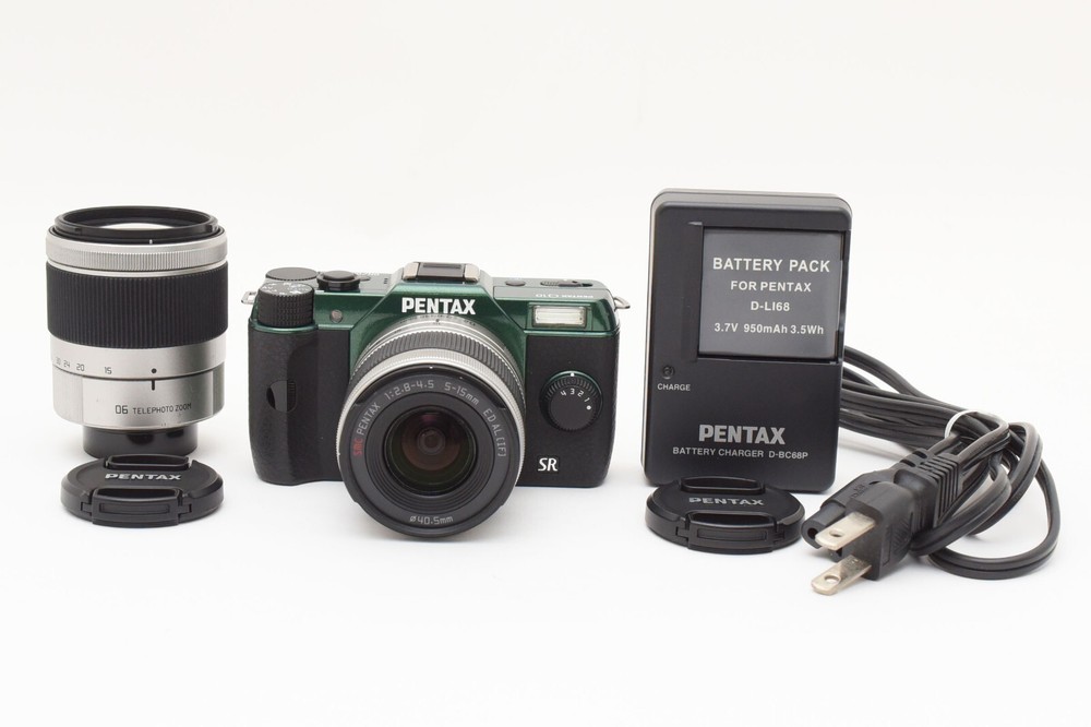 PENTAX Q10 Digital Camera [ 152shots ] & 2 Lenses Set (02 06) From JAPAN #2495