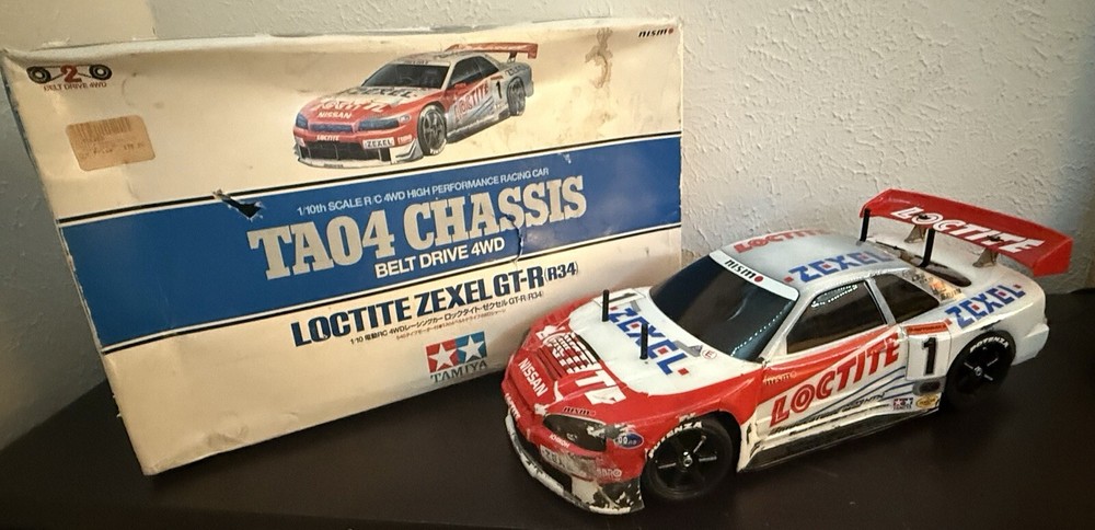 Tamiya 58269 Loctite Zexel GT-R R34 TA-04 Chassis Full Ball Bearings RC Car Kit