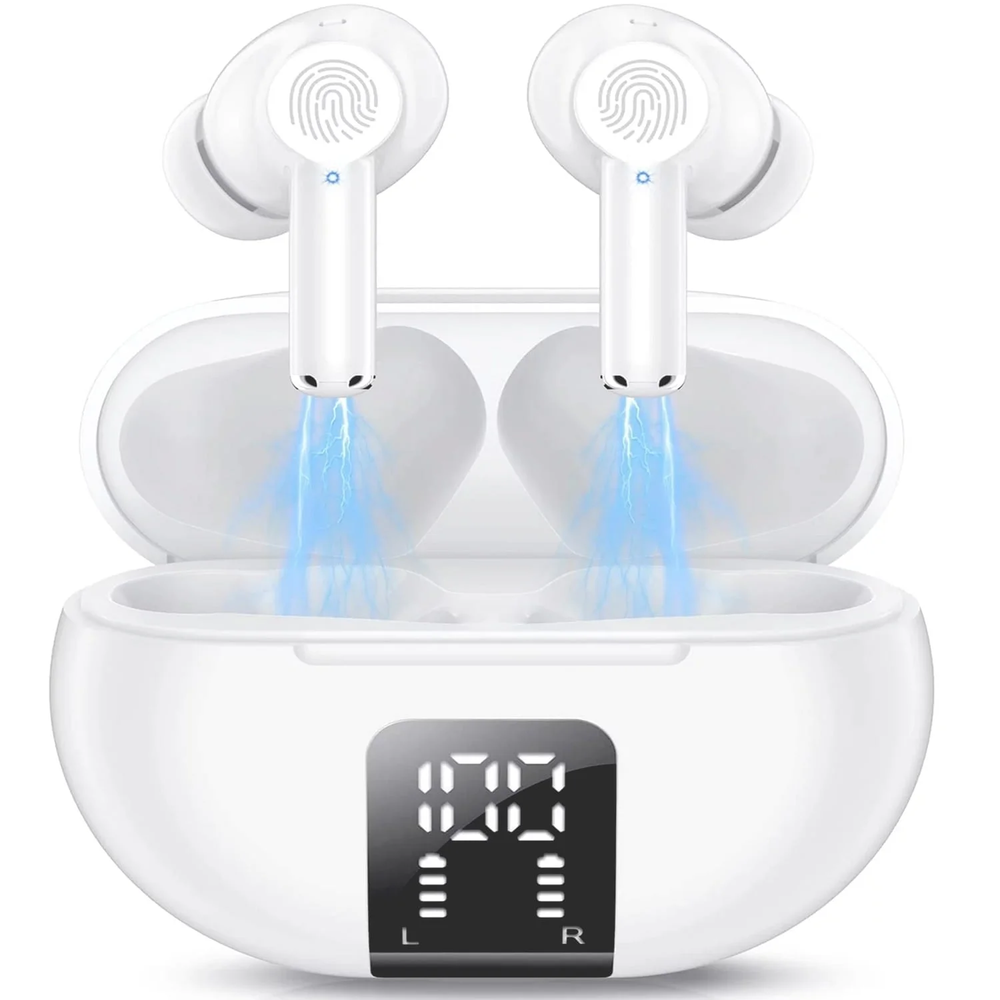 Wireless Bluetooth Earbuds with Touch Controls Built-in Mic for Hands-Free Calls