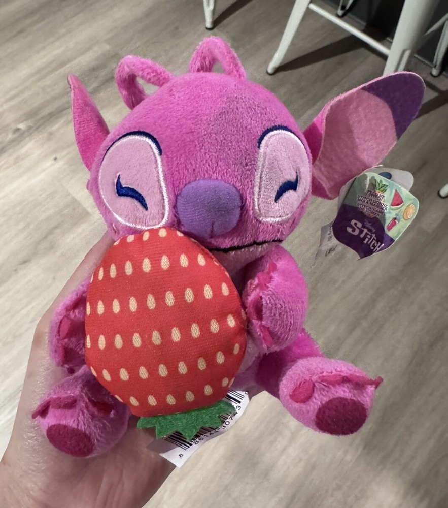 NWT Lilo & Stitch Feed Me Pink Angel Strawberry 6