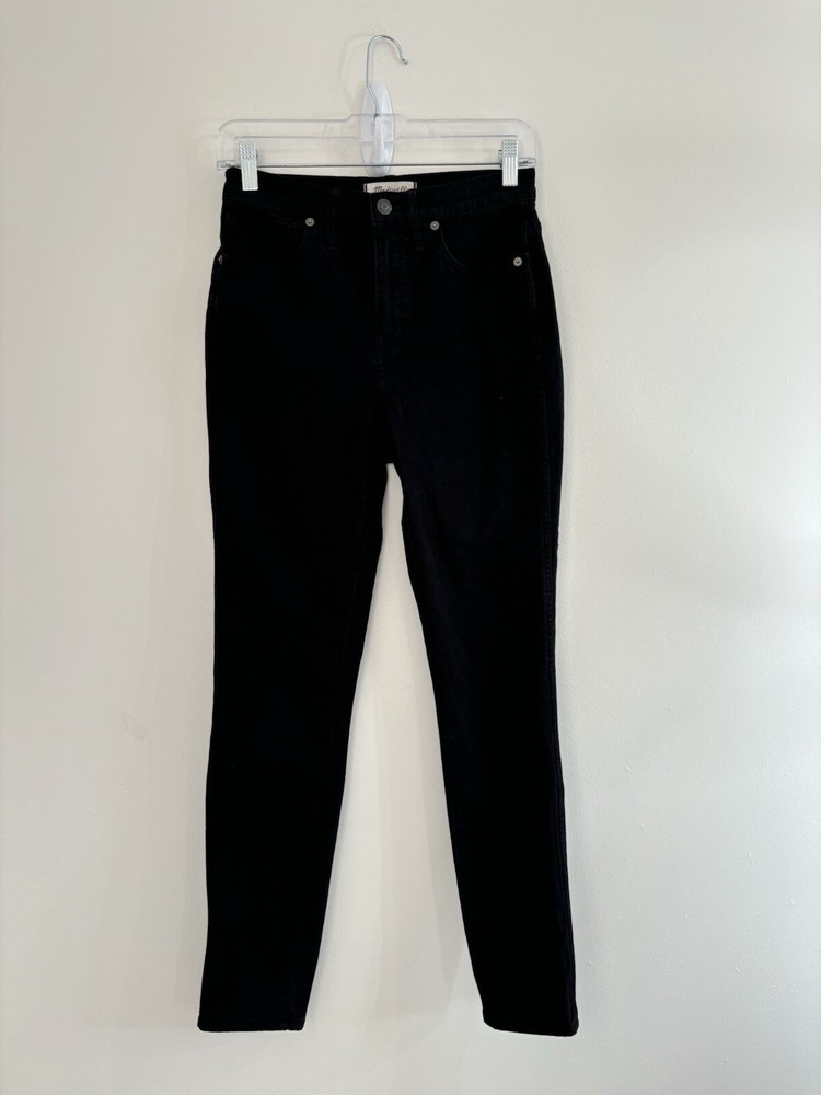 Madewell Jeans Women's Black High Rise Skinny Jeans Size 30 Measured 26x28