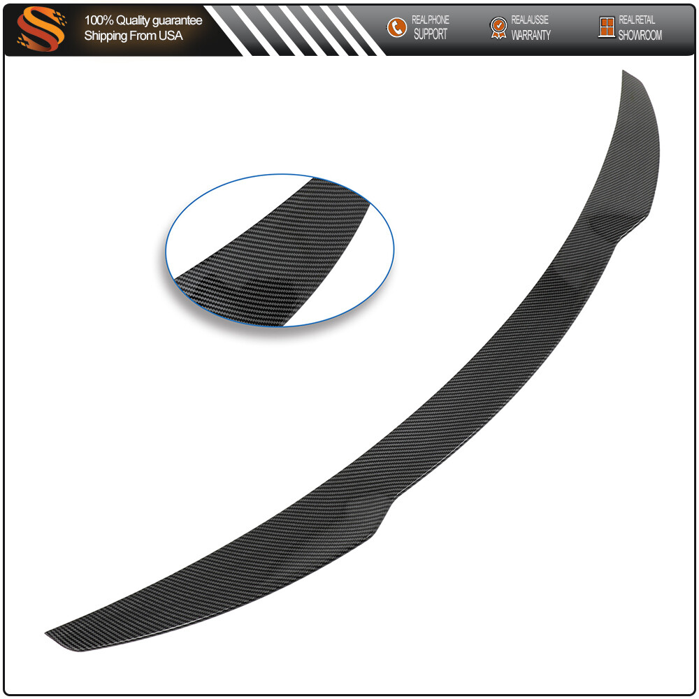 Glossy Carbon Fiber Trunk Spoiler for Infiniti Q60 2017-2022