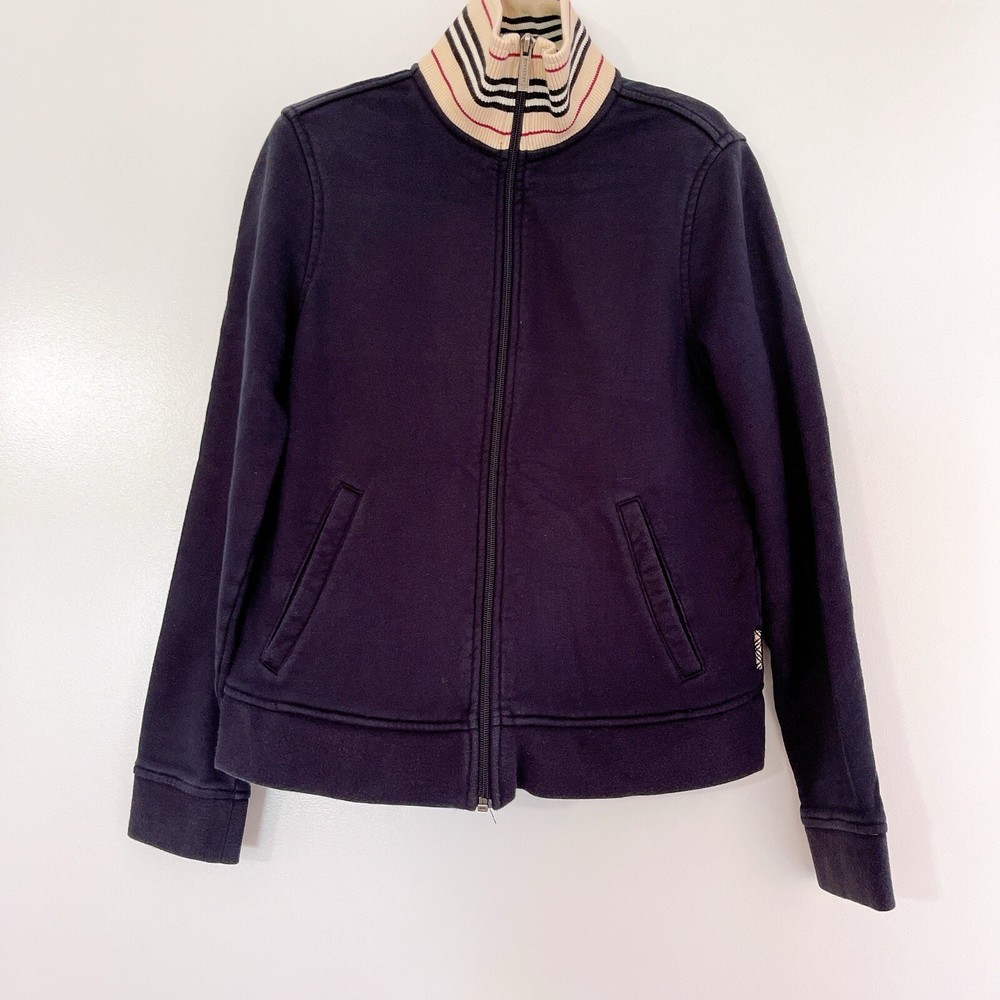 LIMITED TIME Burberry London Zip up Jacket Sweatshirt Sweater Cotton Size S Slim-image