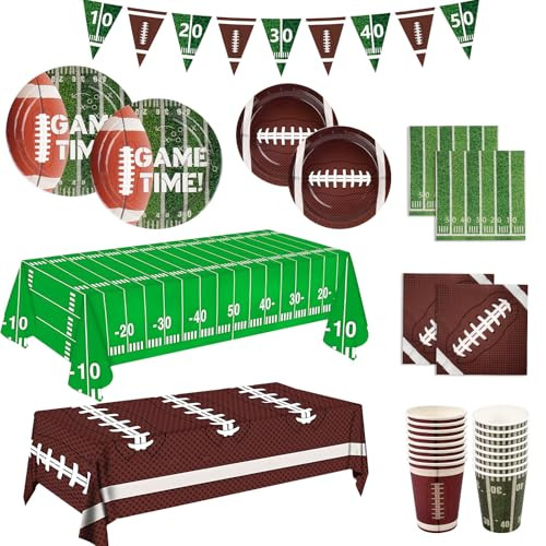 99pcs Football Party Supplies Kit with Themed Decorations for Game Day Celebrations