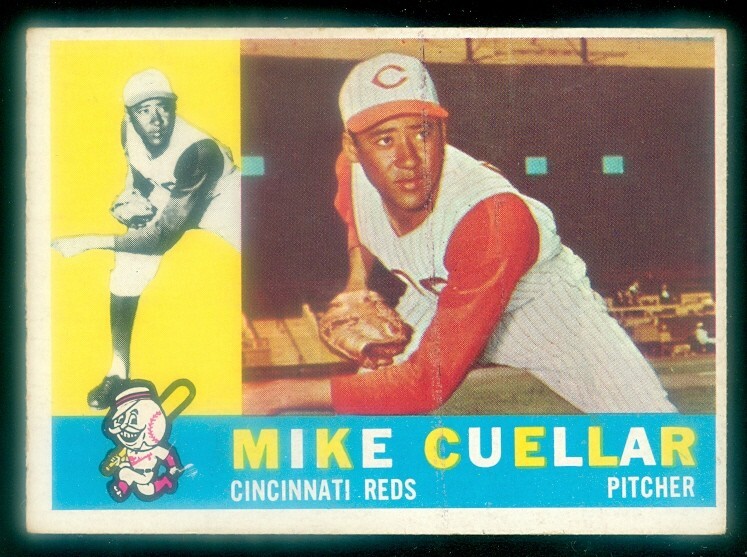 1960 TOPPS #398 MIKE CUELLAR EX