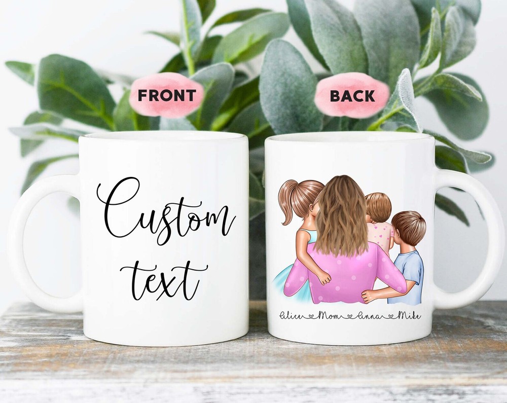 Custom Mom Gifts Mothers Day Mug Mother And Children Mug Mom And Baby Mom And