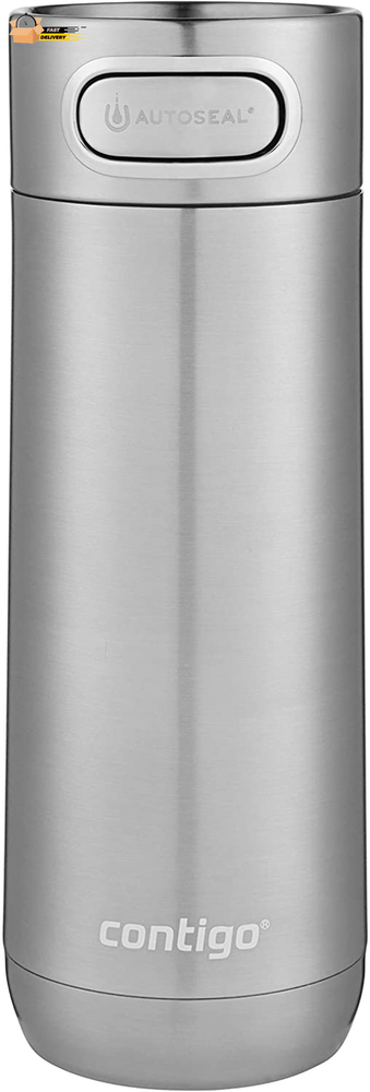 Luxe AUTOSEAL Vacuum-Insulated Travel Mug | Spill-Proof Coffee Mug With