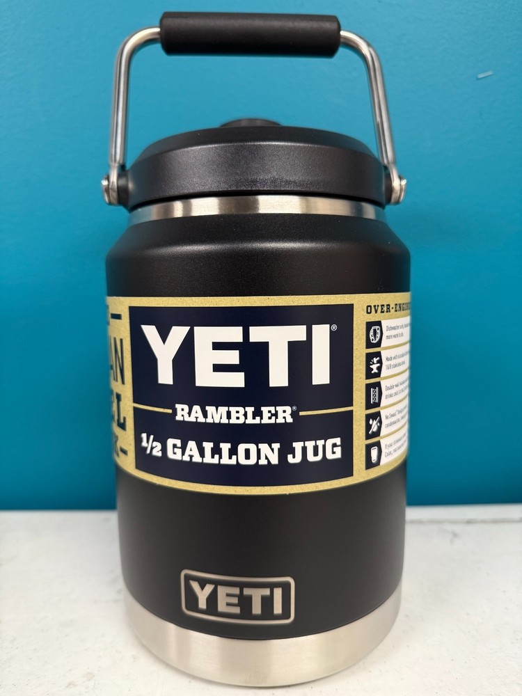Yeti Rambler 1/2 Gallon Jug - Black - NEW - FREE Shipping