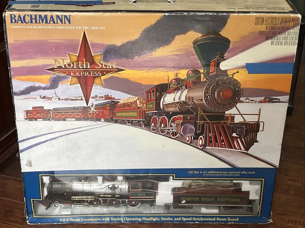 BACHMANN BIG HAULER NORTH STAR EXPRESS LARGE G SCALE ELECTRIC TRAIN SET  #90041