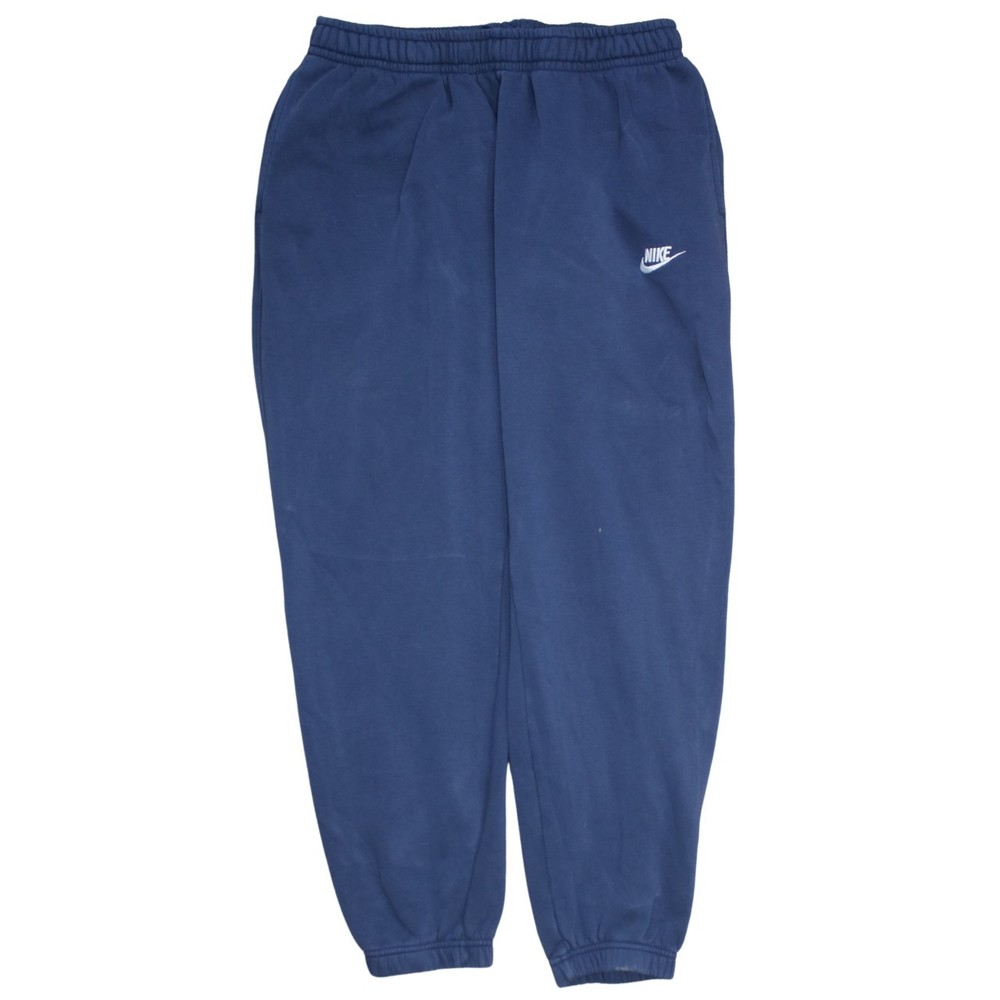 Nike Mens Joggers Navy Blue Fleece Tapered Sweatpants Elastic Waist Pockets XL