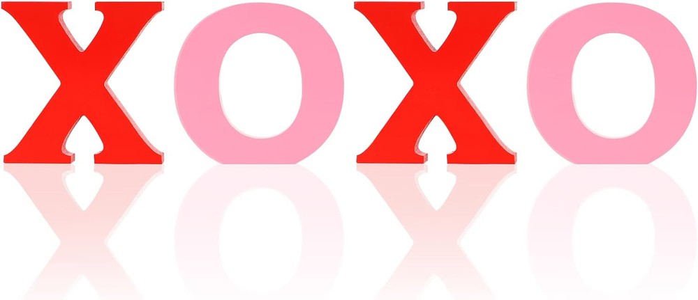 Valentine's Day XOXO Wooden Love Blocks for Happy Couples