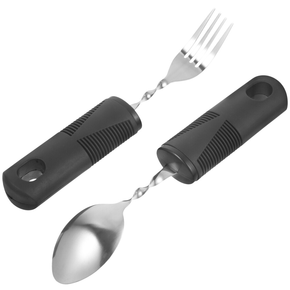 Adjustable Bendable Fork and Spoon for Disabled Adults