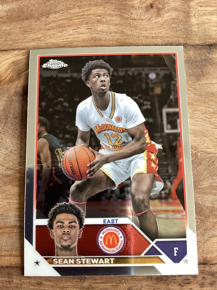 Sean Stewart 2023 Topps Chrome McDonald's All American - #10 Duke Blue Devils