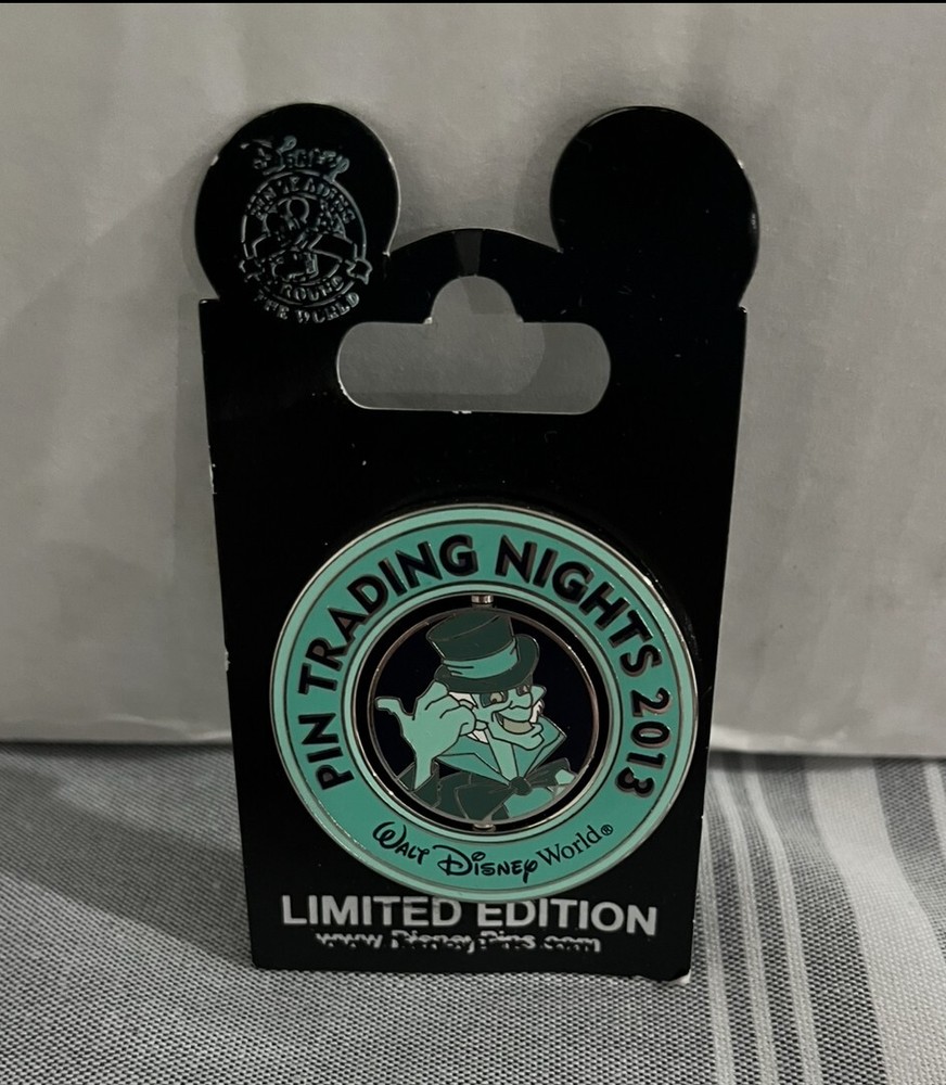 Disney Pin Trading Night Hitchhiking Ghost Ezra Spinner Pin Limited Edition