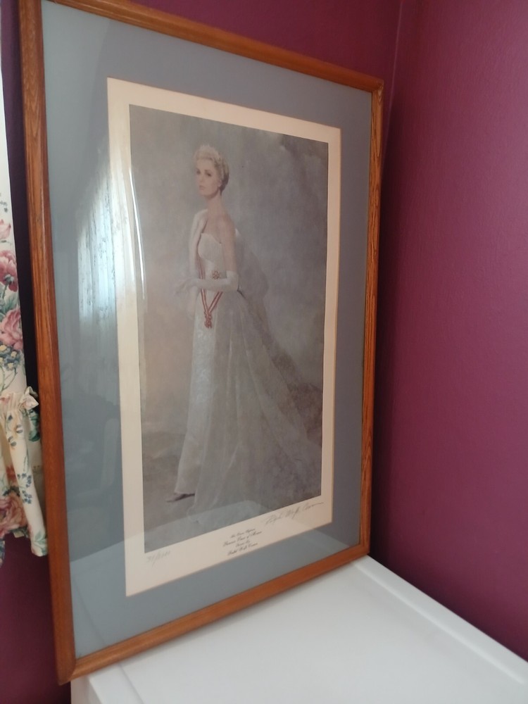 Elegant Princess Grace of Monaco Portrait by Ralph Cowan