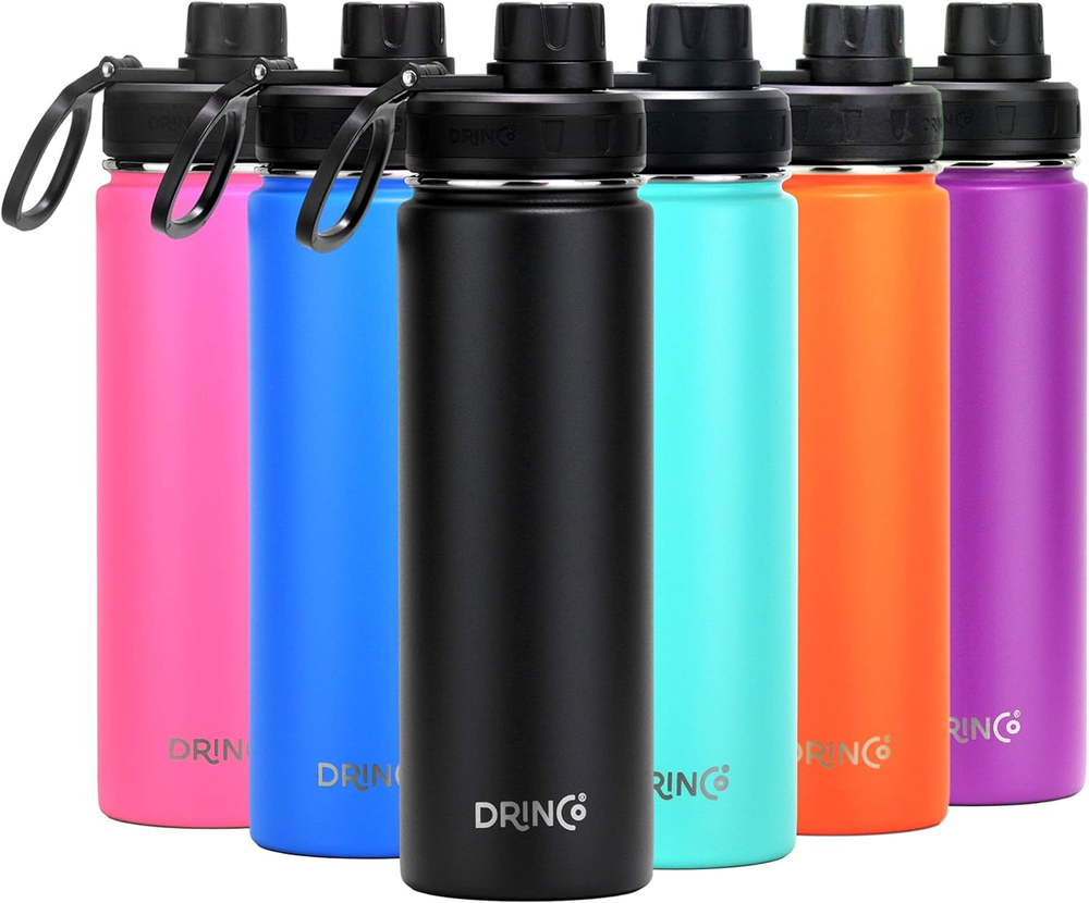 Stainless Steel Water Bottle Spout Lid Vacuum Insulated Double Wall Water Bottle