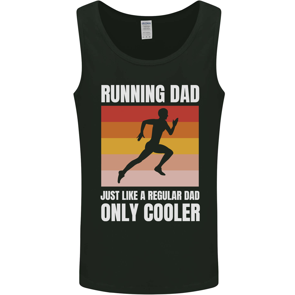 Running Dad Cross Country Marathon Runner Mens Vest Tank Top