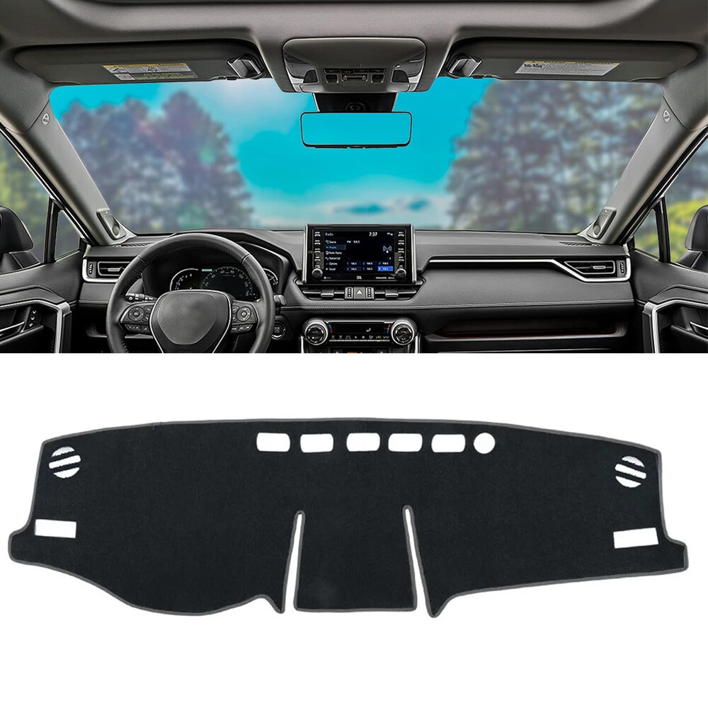 2019-2024 Toyota RAV4 Black Anti-Skid Dashboard Sun Cover Mat