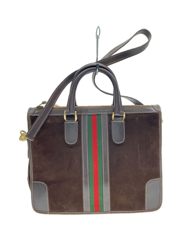 GUCCI Leather Shoulder Bag in Brown BRW
