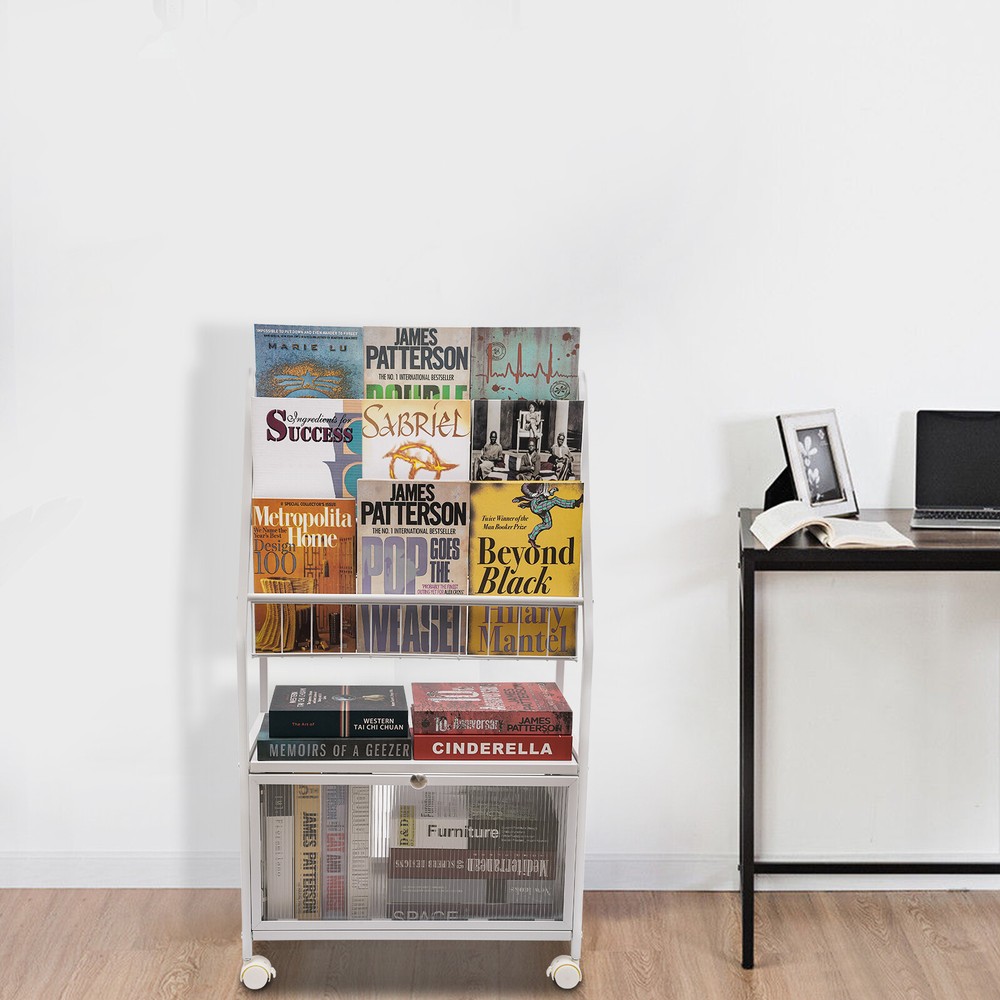 39 inch Bookcase Display Stand Book Toy Organizer Rack Children's Bookshelf