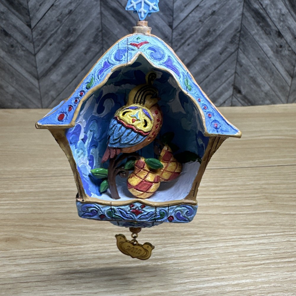 2010 Danbury Mint Annual Jim Shore Christmas Ornament Partridge In A Pear Tree