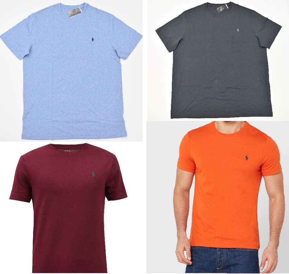 Men's Polo Ralph Lauren Short-Sleeve Tee (T)  Shirt Big and Tall